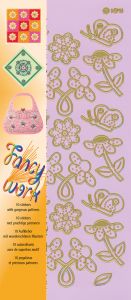 Flowers & Circles Fancy Work Dazzles™ Stickers, 10 pack